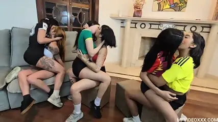 Sapphic World Cup Kisses: Passionate Girl-On-Girl Action
