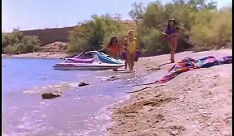 Lesbian Beach Orgy: Multiple Girls Enjoying Each Other On Sand