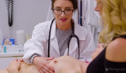 Lesbian Roleplay Gynaecologist Exam Scene
