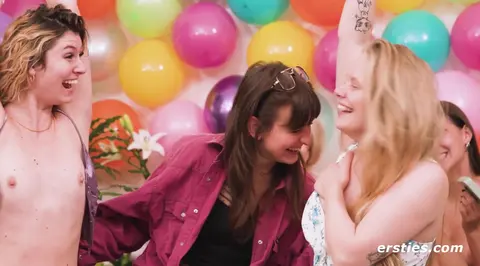 Six Beautiful Women Play Truth Or Dare in Sapphic Group Game