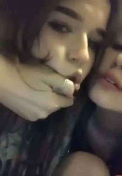 Two Girls French Kiss Making Out Intensely