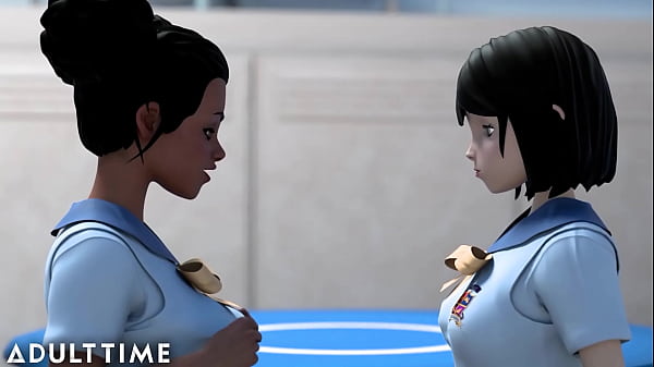 Hentai Step Sisters Share Cock & Lesbian Sex