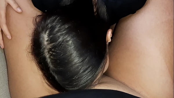 Girlfriend Licks Pussy While Stepmom Cooks Dinner