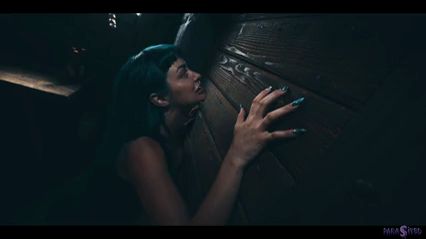 Blue Haired Punk Girl Seduces Blonde Lesbian