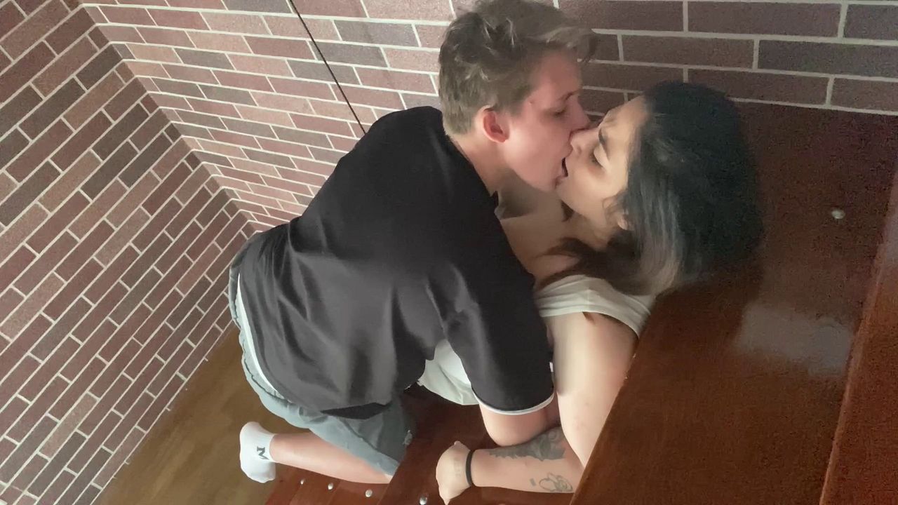 Lesbians Have Passionate Sex On Stairs