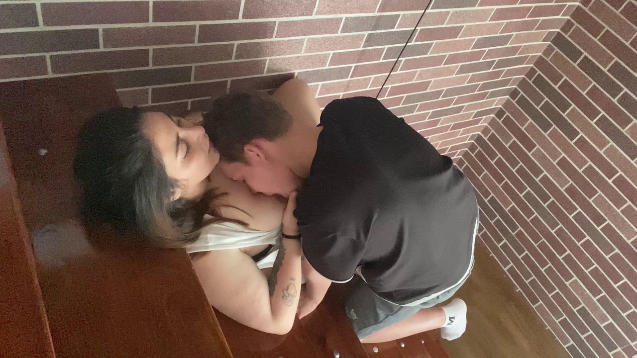 Stepsisters Share Intense Staircase Orgasms