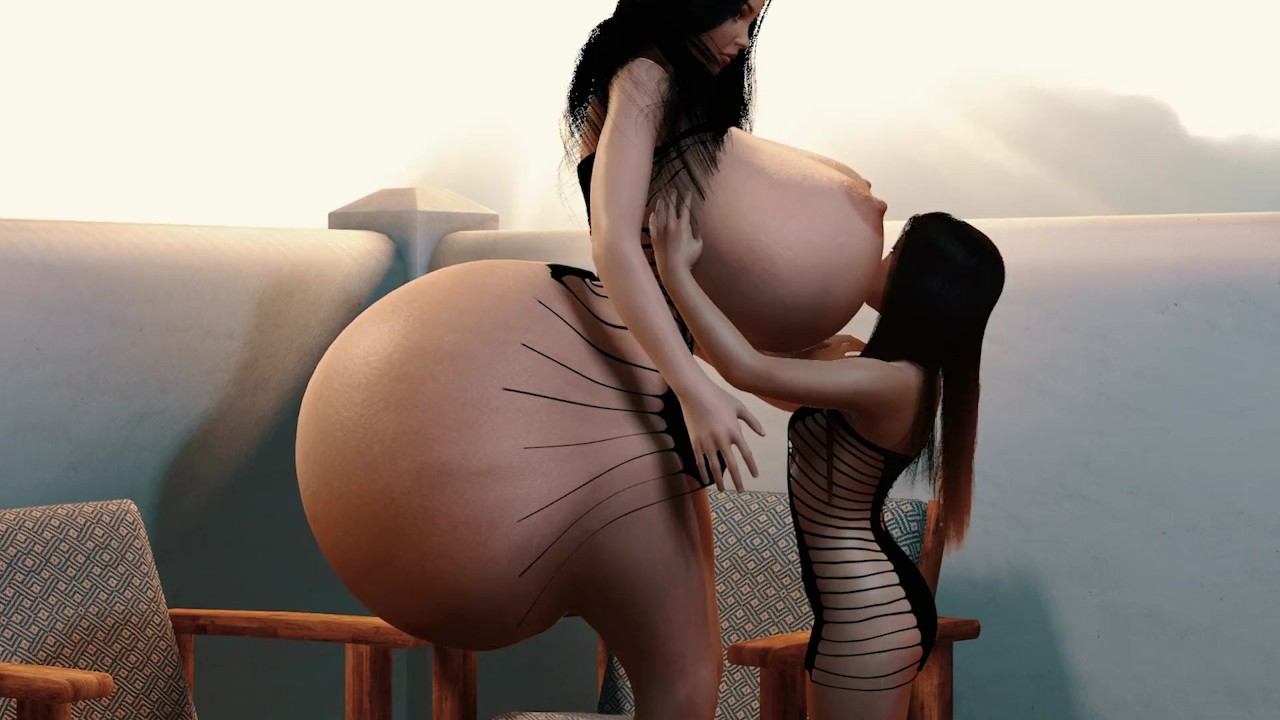 Lesbians Finger Play With Huge Boobs