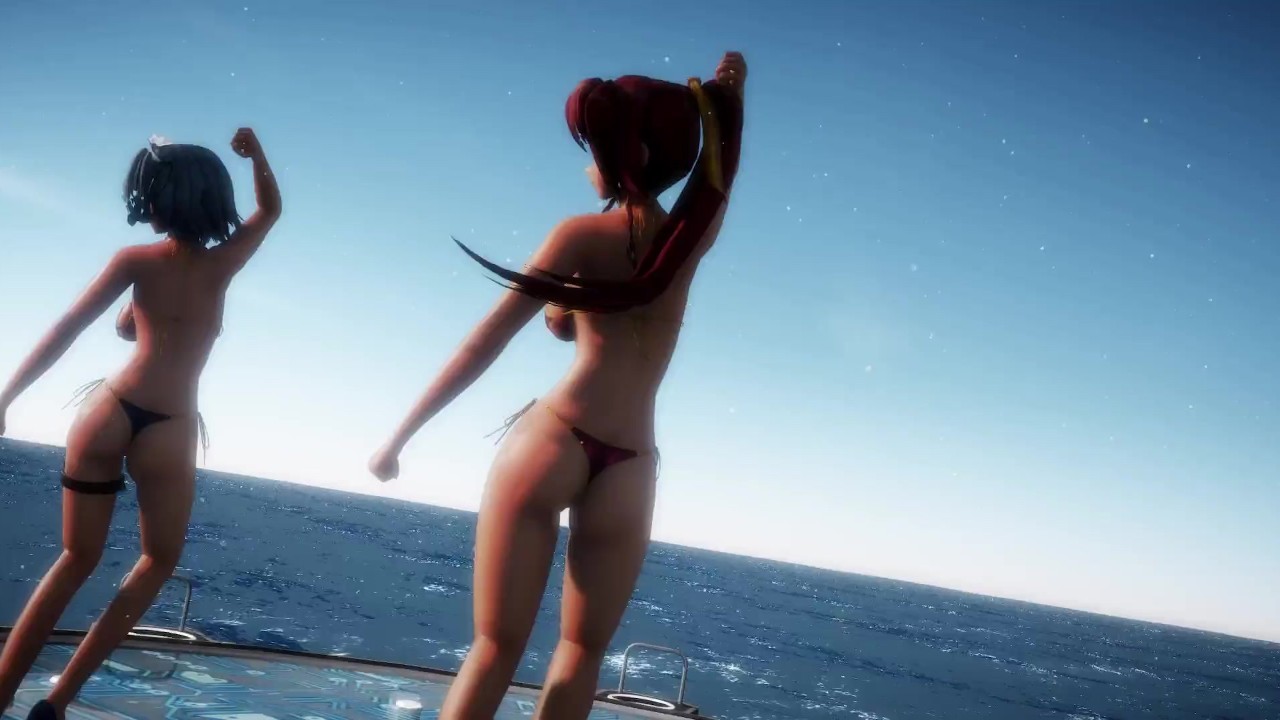 Anime Lesbians Sakuya & Meiling Dance Seduction