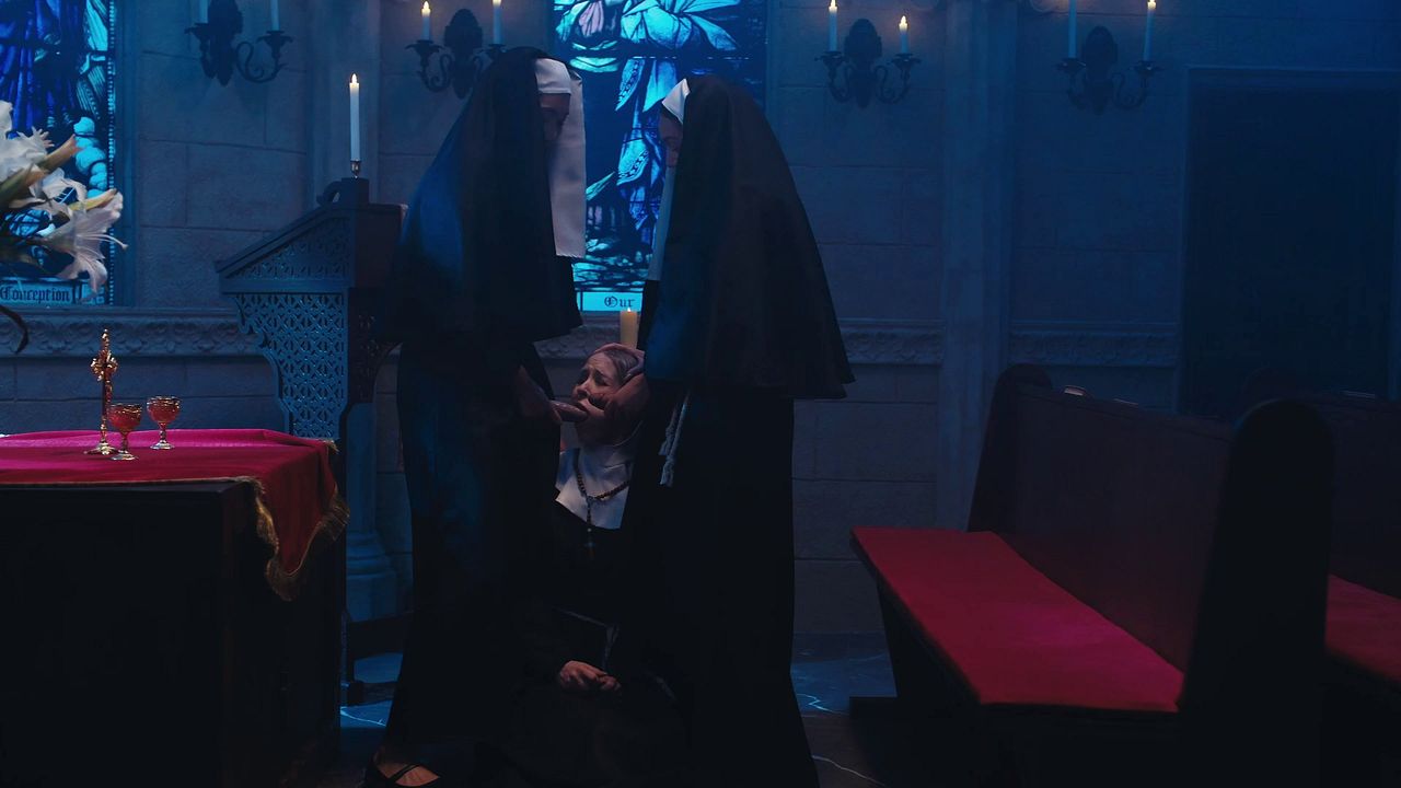 Nun Fantasy Threesome With Kyoko, Nata Gold & Shelena
